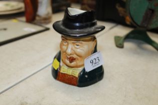 A Staffordshire character jug in the form of Winst