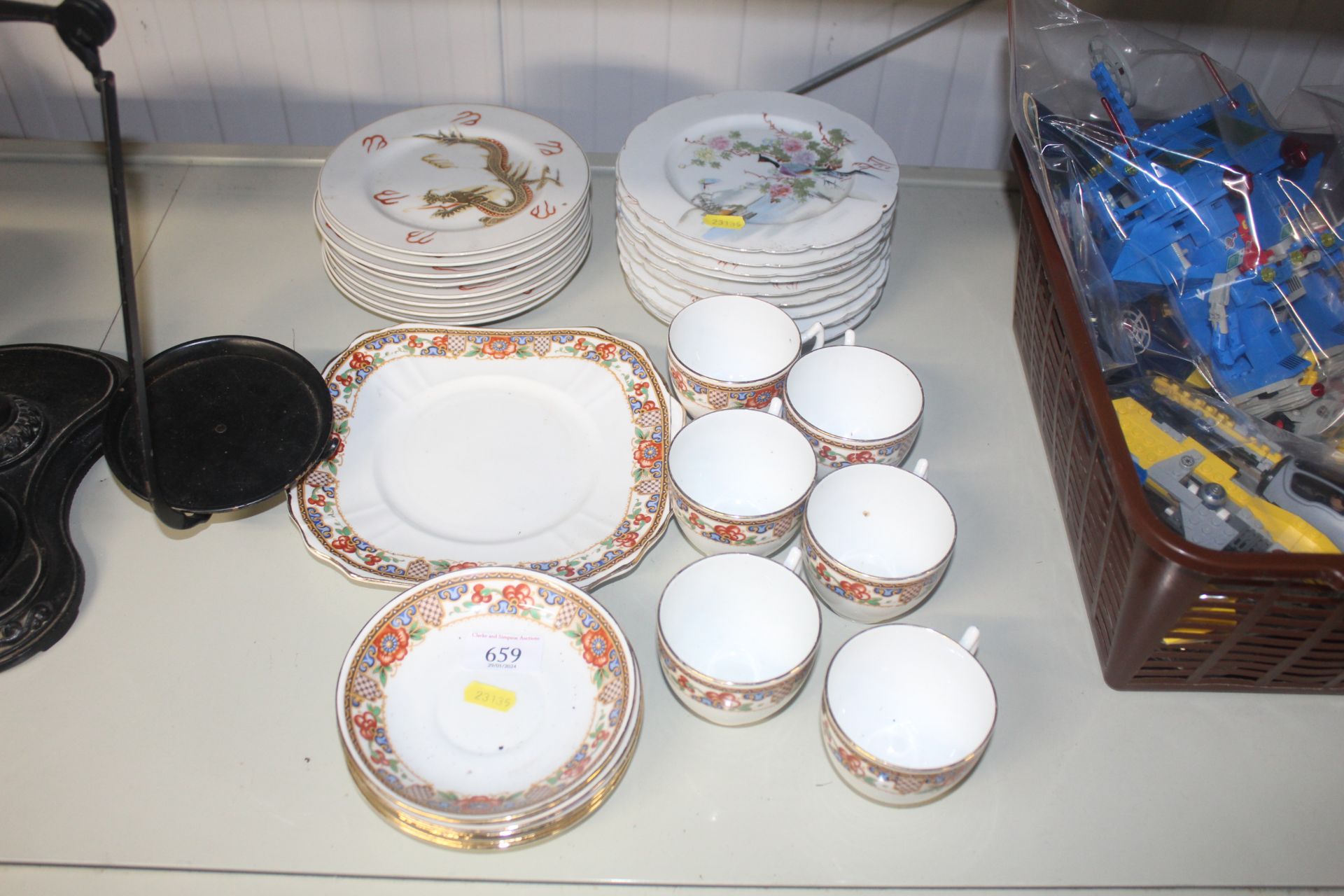 A collection of Phoenix china tea ware, Oriental t