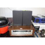 A Murrants stereo receiver and pair of Mordaunt Sh