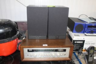 A Murrants stereo receiver and pair of Mordaunt Sh