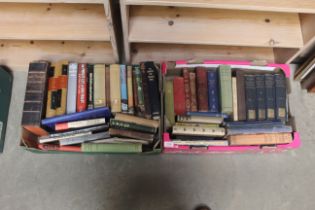 Two boxes of various books