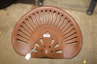 A tractor seat named to W M Doyle and Co. Ltd (98)