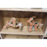 Two unusual pottery figures