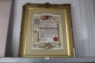 A framed text relating to the Borough of Great Yar