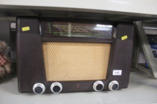 A Philips Bakelite cased radio sold as collectors