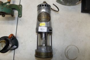 A Thomas Williams type no 1 miners lamp