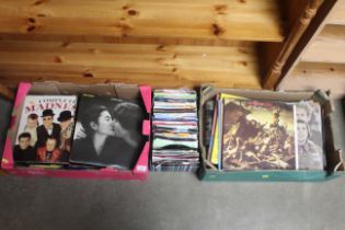 Three boxes of records