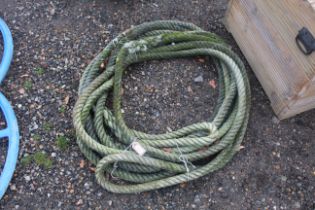 A length of mooring rope