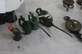 Four vintage oil / grease refill guns