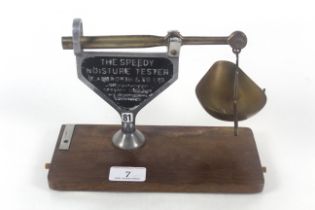 A set of metal and brass moisture testers "The Spe