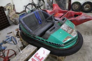 A vintage dodgem car