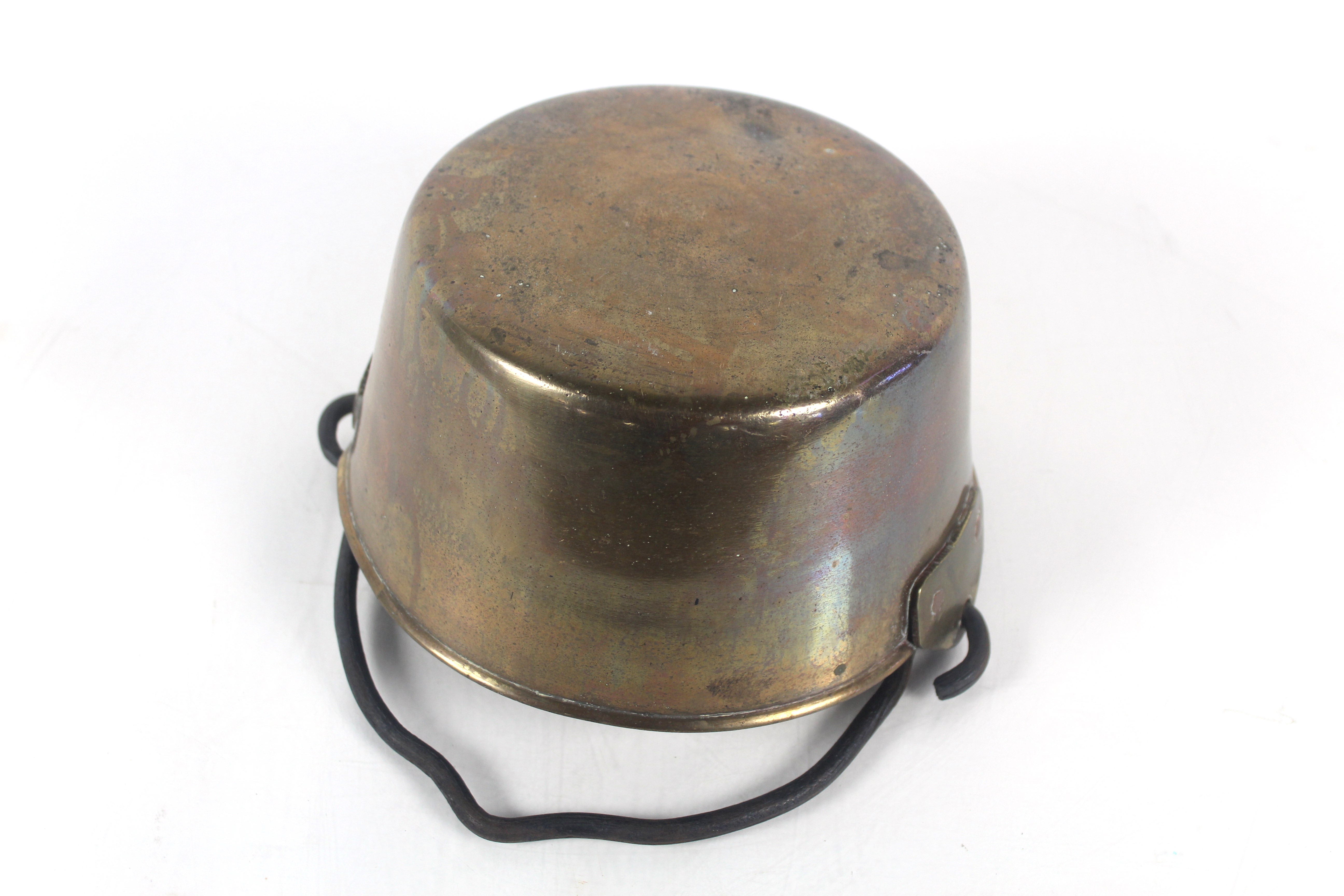 A brass jam pan with iron swing handle - Image 9 of 10