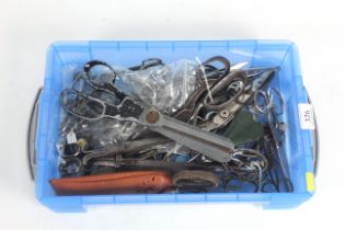 A large box of scissors