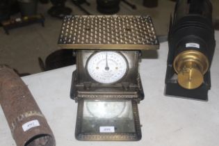 A set of vintage personal weighing scales with mir