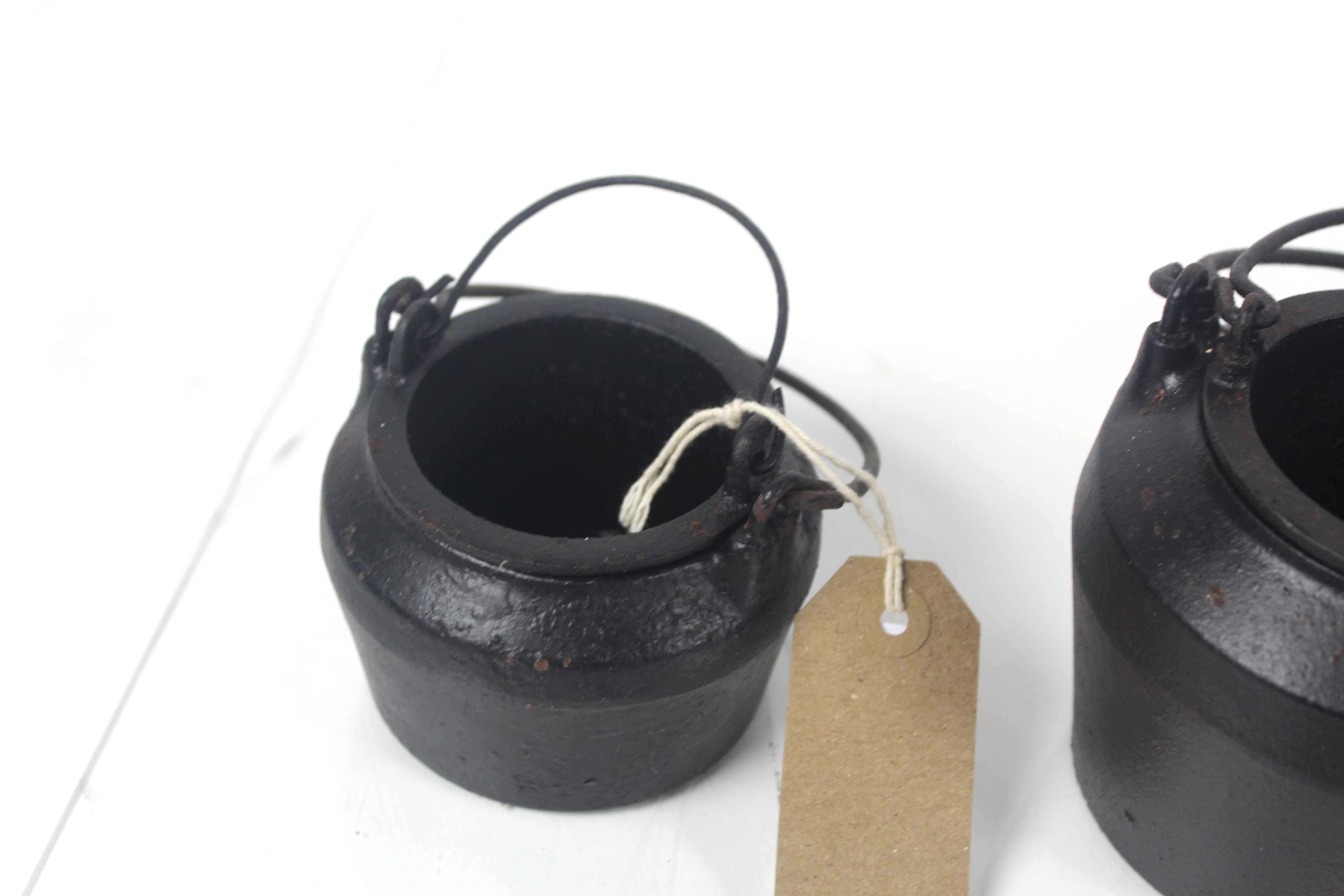 Five early Kenrick glue pots, 2 pint, 1 pint, 3/8th pint, 5/16th pint and ¼ pint - Image 6 of 11