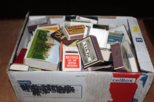 A box of collectable match boxes