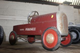 A vintage Tri-ang Royal Prince child's pedal car