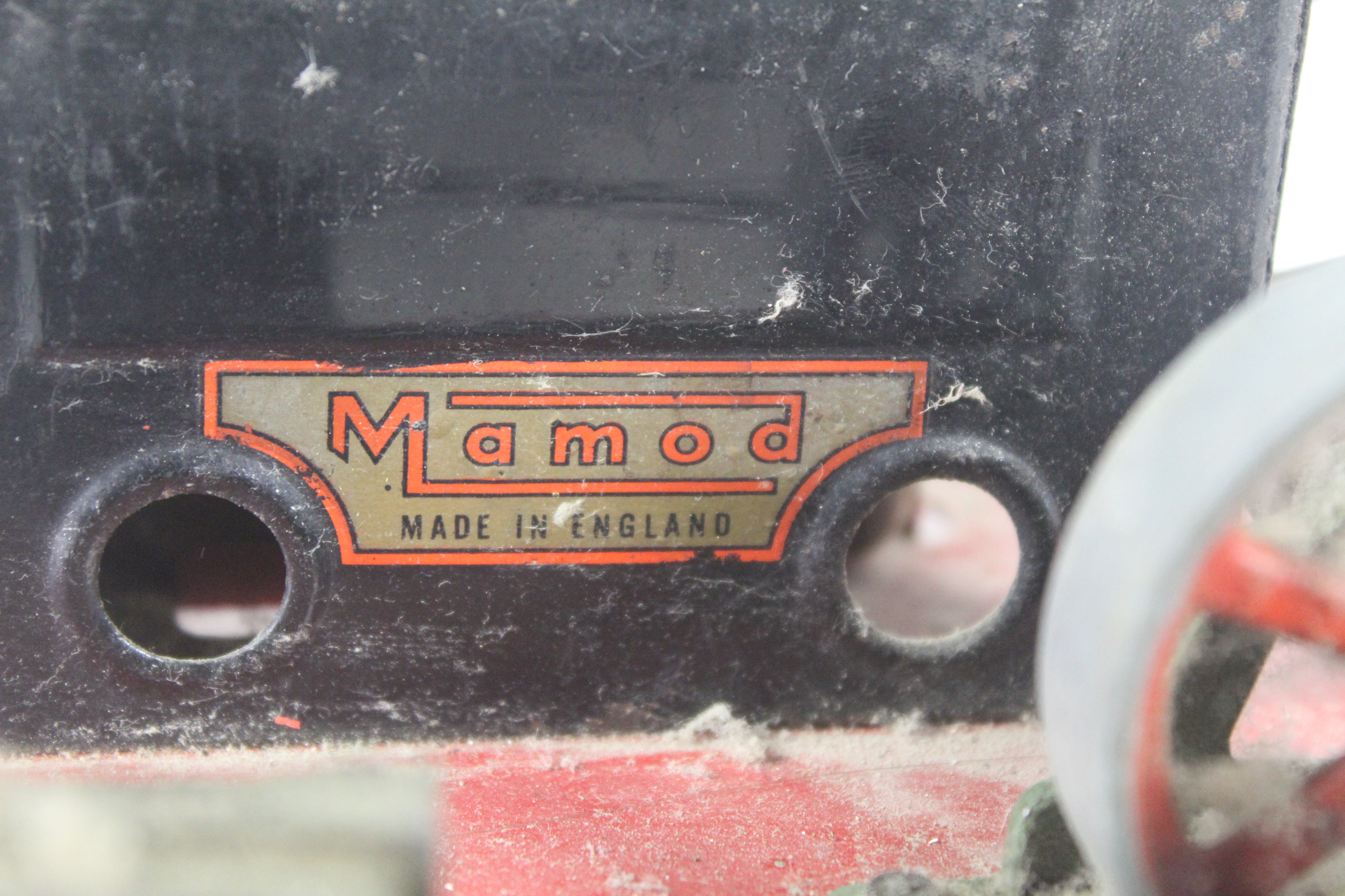 A Mamod tin plate steam engine with burner and pul - Bild 4 aus 7
