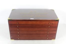 A six drawer Arthur Price of England cutlery cante