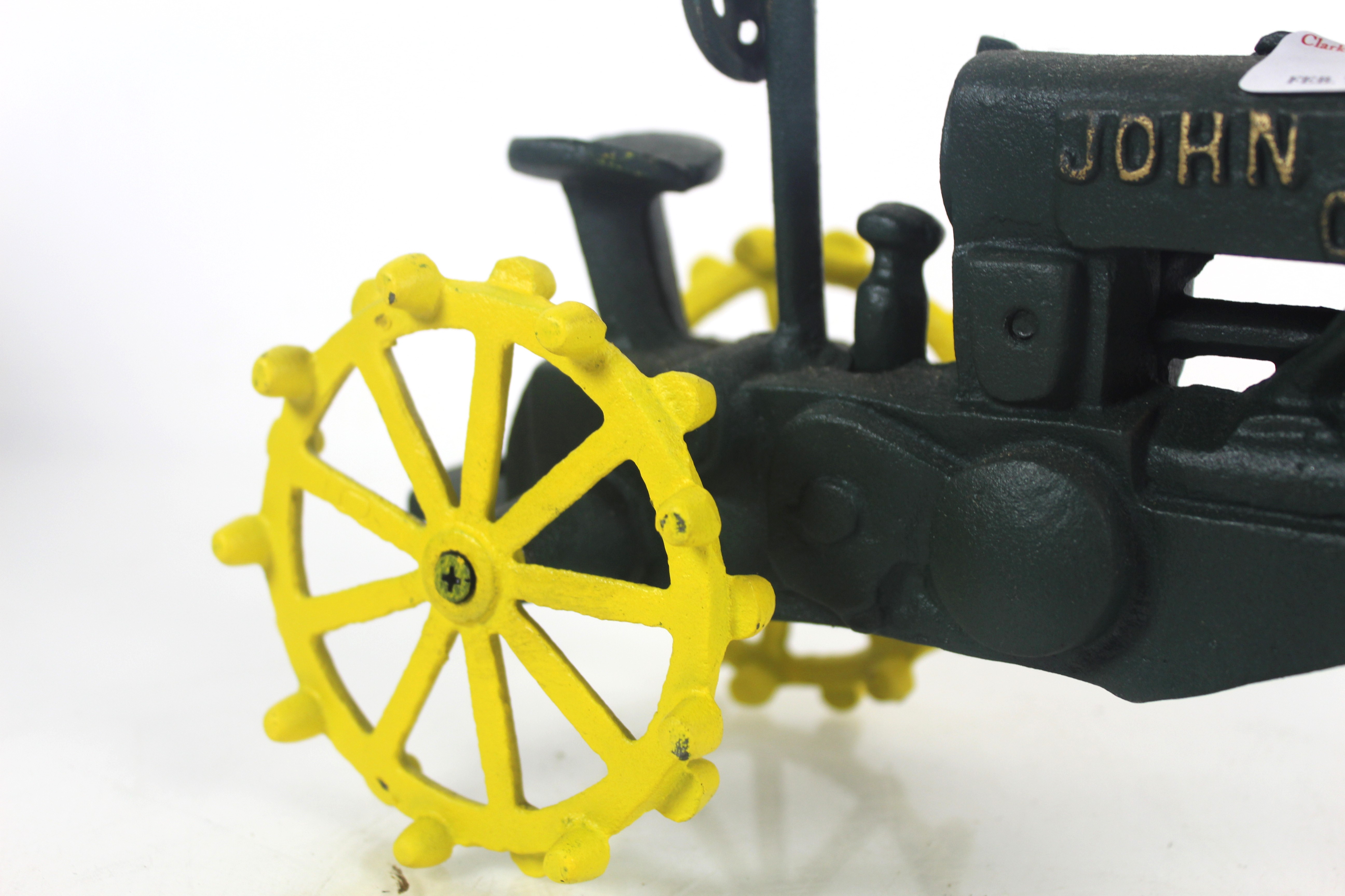 A cast iron model of a John Deere - Image 4 of 8