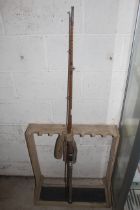 A two piece cane fishing rod by Mallick of Perth w