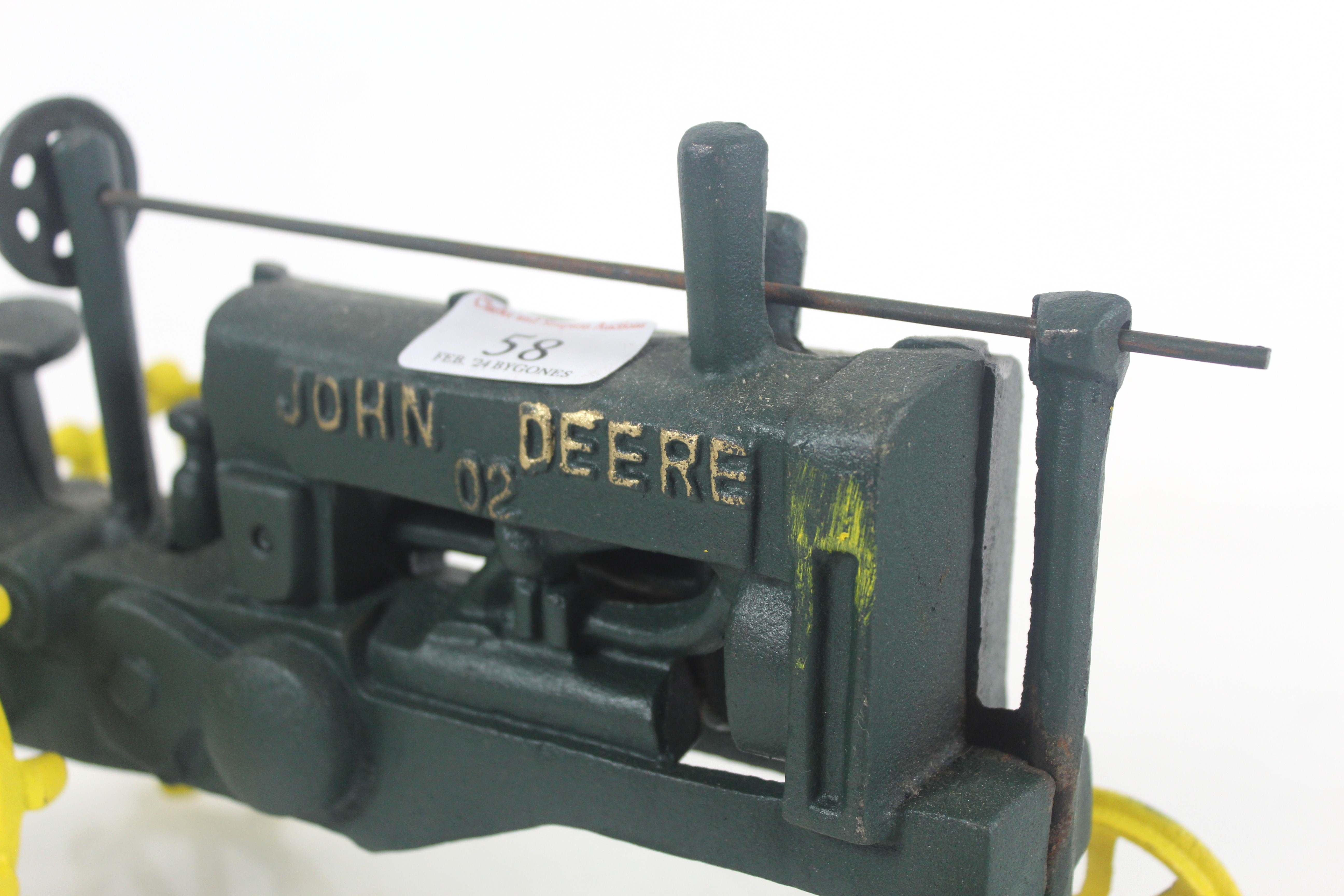 A cast iron model of a John Deere - Image 2 of 8