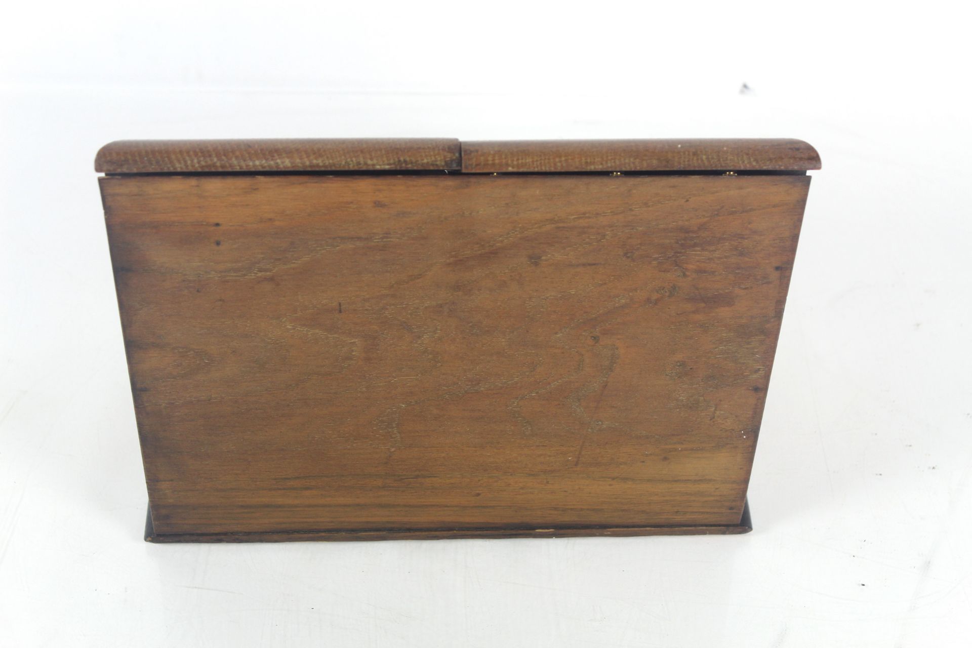 A Victorian oak stationery box - Image 4 of 5
