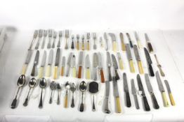 A quantity of various domestic cutlery including k