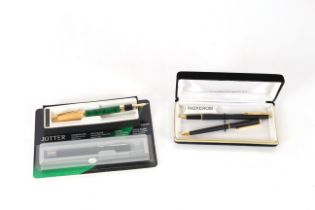 A cased Inoxcrom boxed fountain pen and propelling