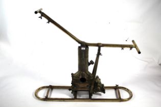 A Sigmund Pump Ltd, brass twin handled water pump