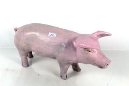 A Butcher's display pig