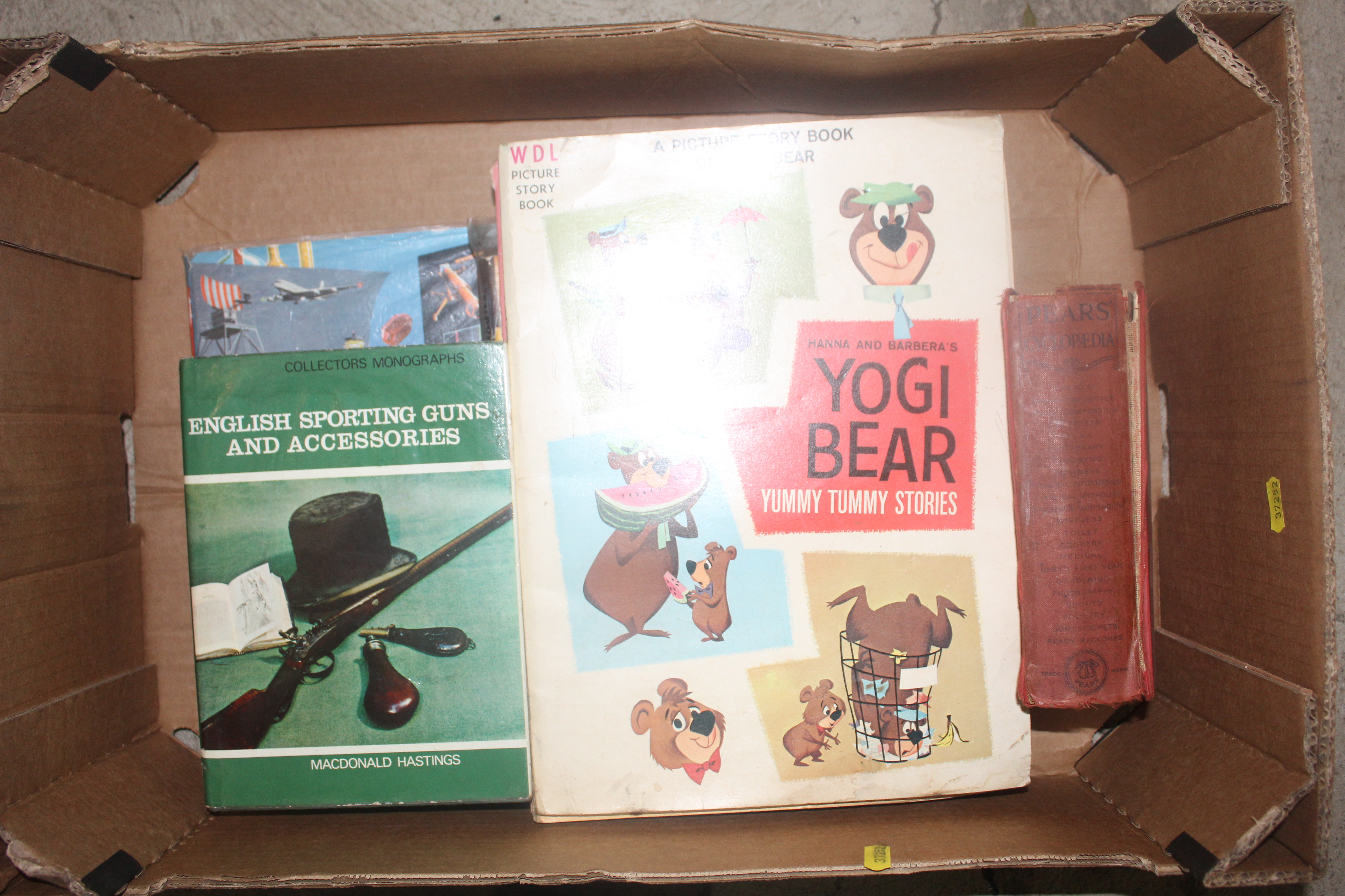 A box of various vintage books including English Sporting Guns and Accessories etc.