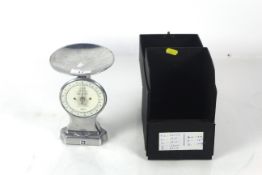 A set of chrome Salter spring balance scales to we