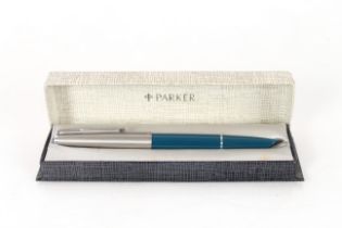 A cased pair of Boots pens and a Parker fountain p