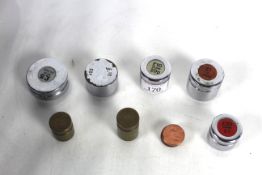A quantity of bank coin weights including £5 in si