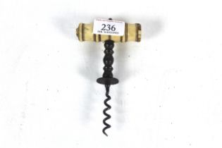 A 19th Century bone handled corkscrew