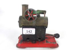 A small tin plate model engine with burner