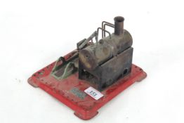 A Mamod model steam engine with no burner or pulle