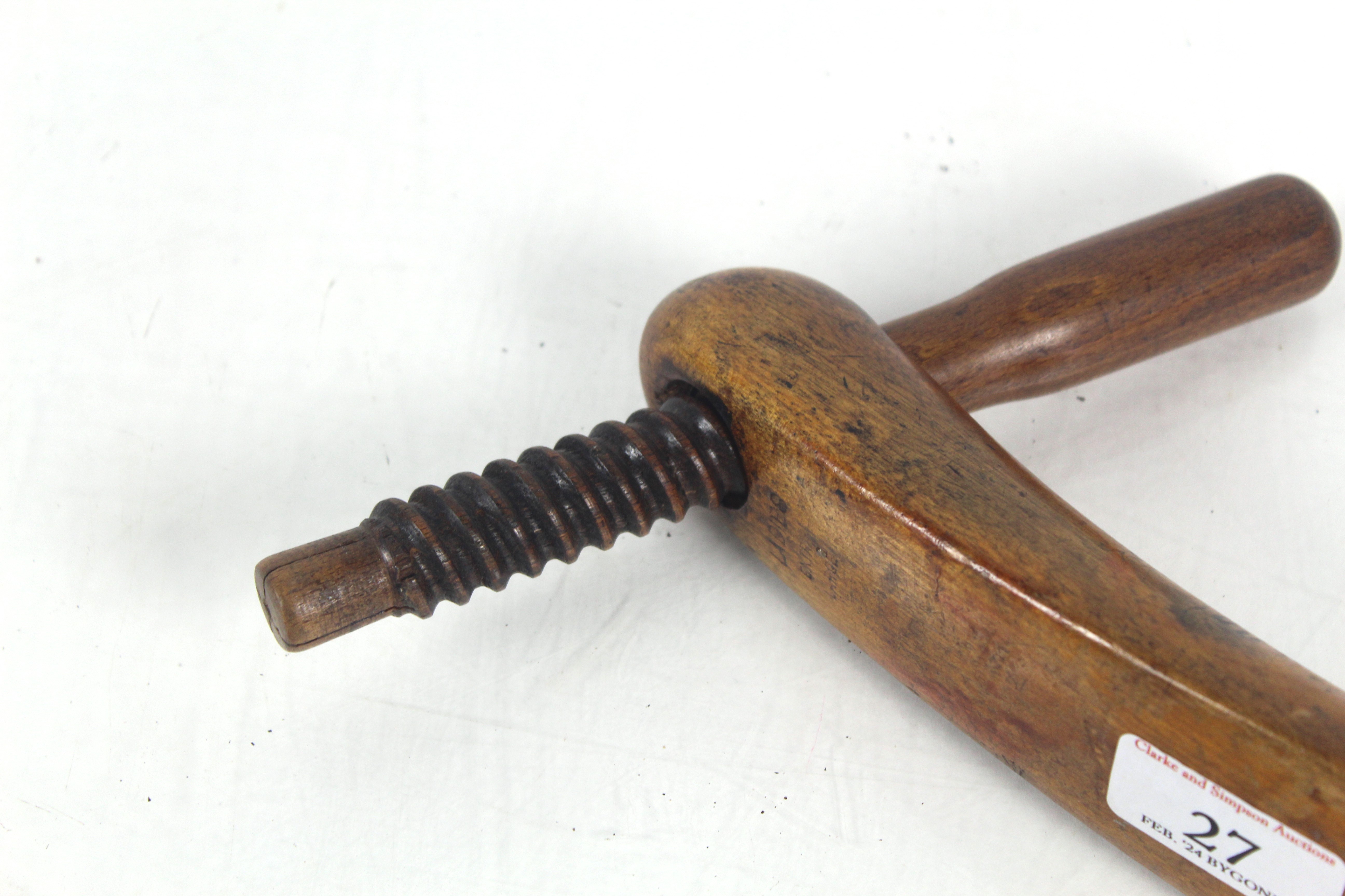 A pair of treen screw form shoe trees - Image 4 of 10