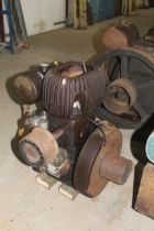 A Wolseley stationary engine, vendor reports in wo