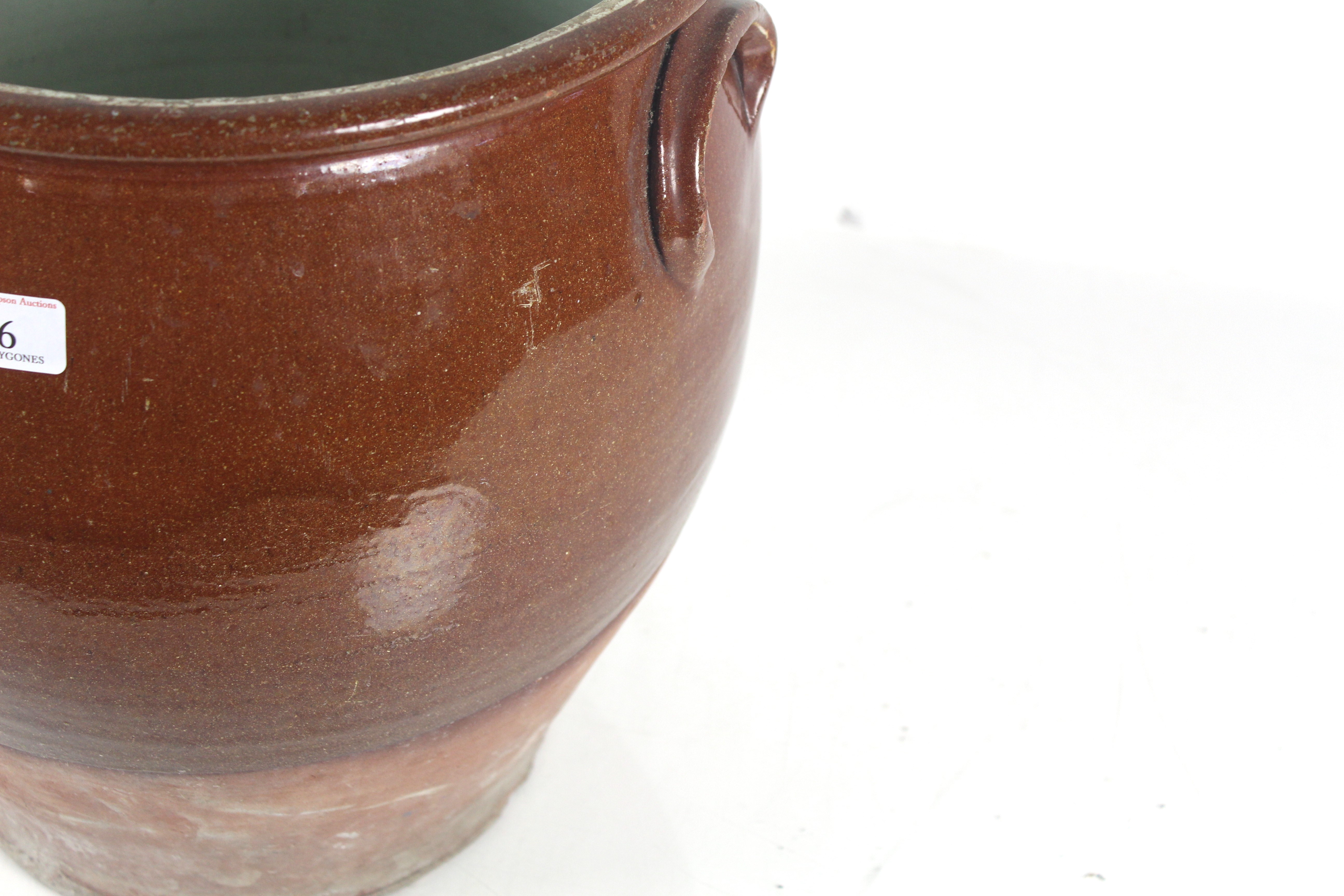 A large 19th Century salt glazed pot - Image 3 of 10