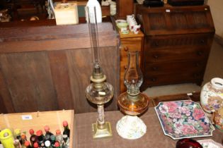 Two oil lamps