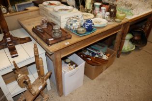 A stripped kitchen table