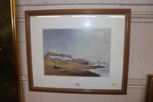 J Austin, watercolour study of a local scene