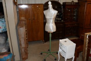 A tailors dummy on stand