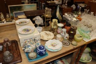 A quantity of various china and metalware to inclu