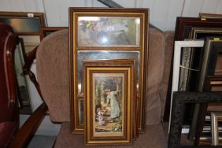 A quantity of gilt framed pictures and prints, Mar