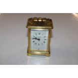 A Bayard brass cased carriage clock