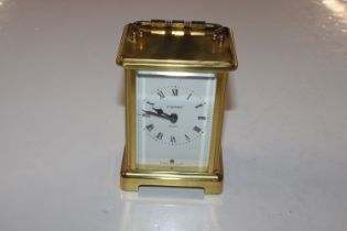 A Bayard brass cased carriage clock