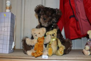 A Linda Caira Bear together with a Wendy Boston Bear and a Lincrafts Bear